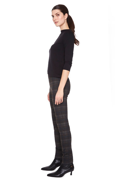 PANTALON UP! "PULL-ON" DARK PLAID (68659)