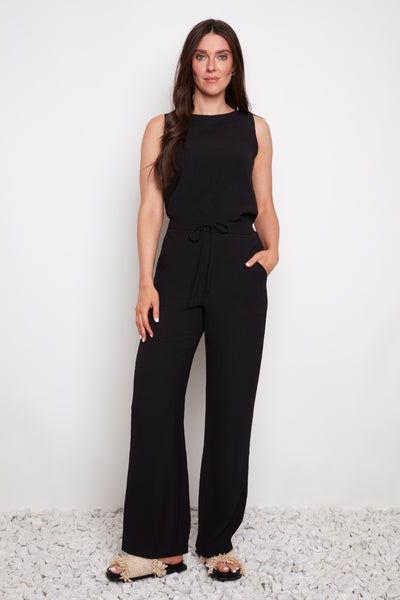 PANTALON UP! "WIDE LEG" BLACK (68899)