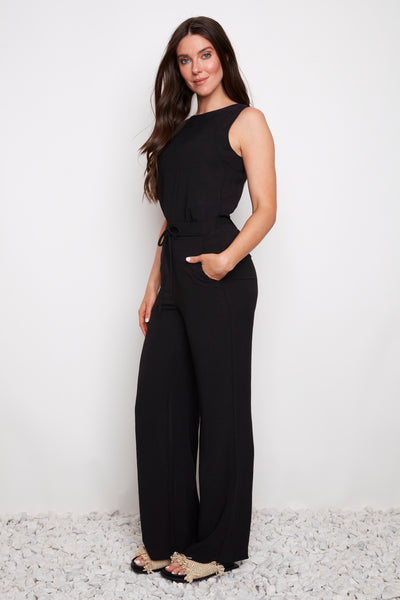 PANTALON UP! "WIDE LEG" BLACK (68899)