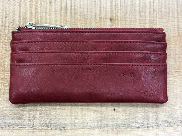 PORTE-CARTES S-Q "BRIELLA" MERLOT