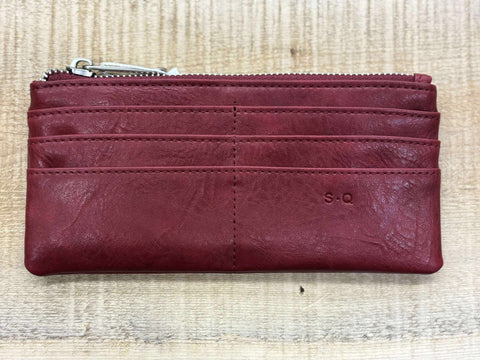 PORTE-CARTES S-Q "BRIELLA" MERLOT