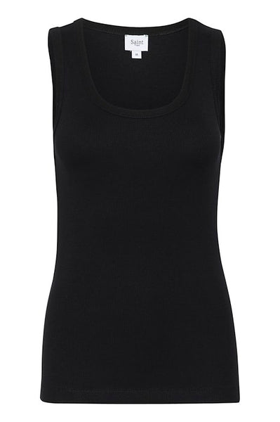 CAMISOLE SAINT-TROPEZ "ASTER" BLACK