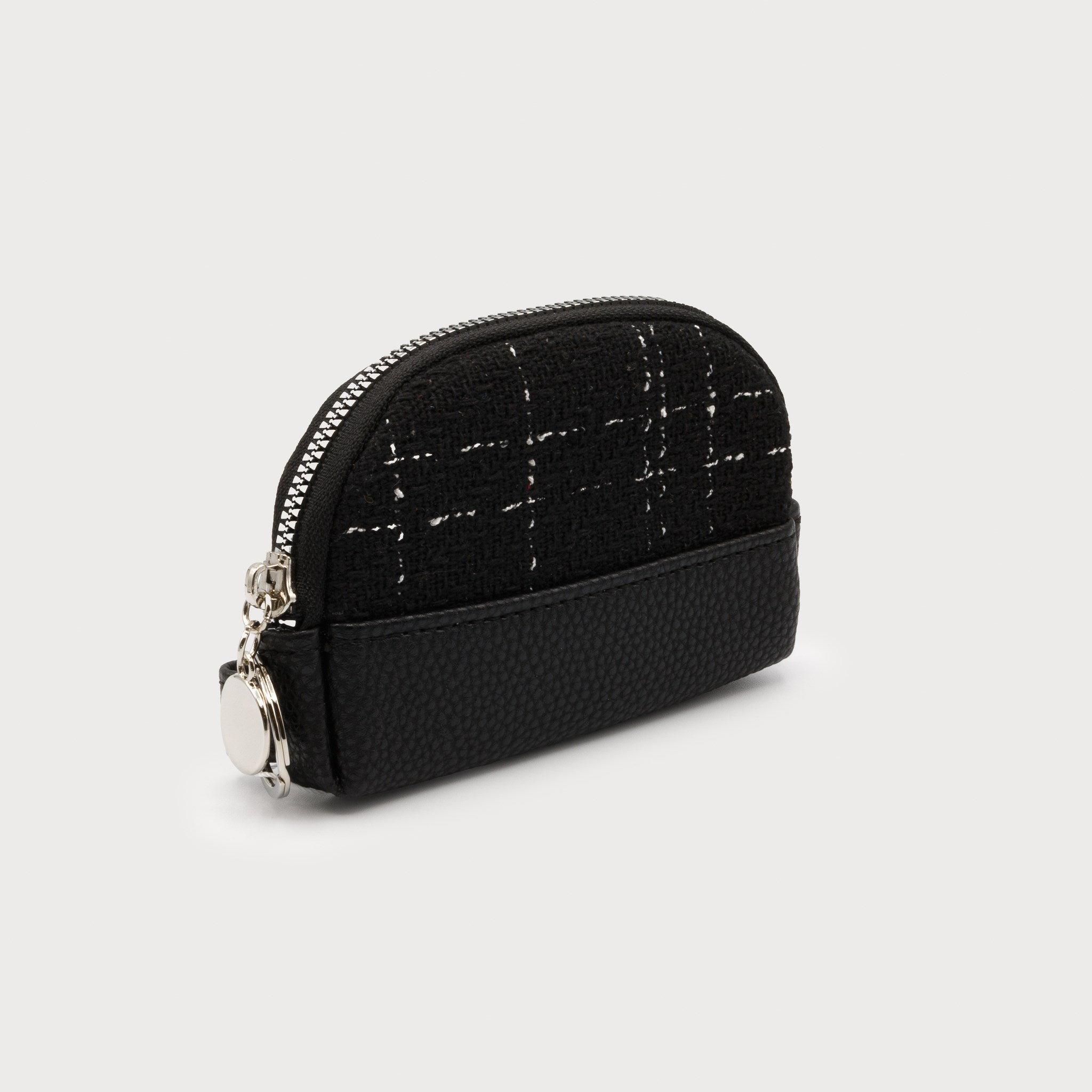 PETIT PORTE-MONNAIE CARACOL "TEXTURE" BLACK (7140)