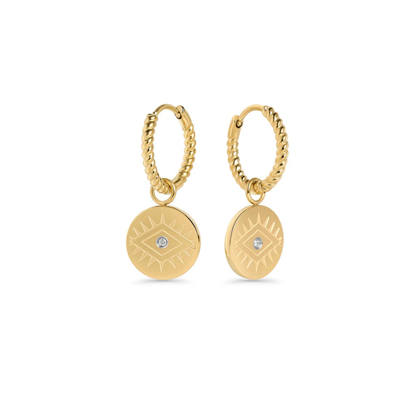 BOUCLES D'OREILLES MIA "IRIS" DORÉ