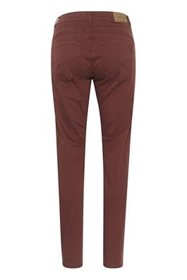 PANTALON TWILL CREAM "ANN COCO FIT" RUM RAISIN