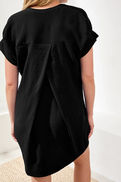 ROBE TRIBAL "TEXTURE" BLACK (9550)