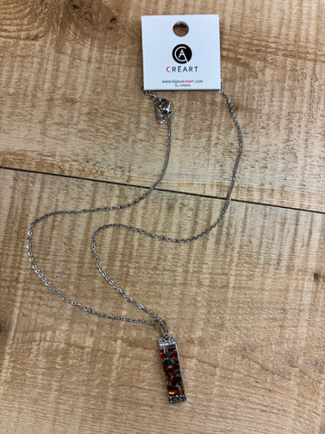 COLLIER INOX CRÉART "CORALIE" AUTOMNE