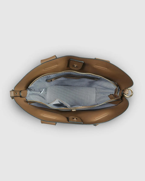 SAC À MAIN LOUENHIDE "WINDSOR" MOCHA