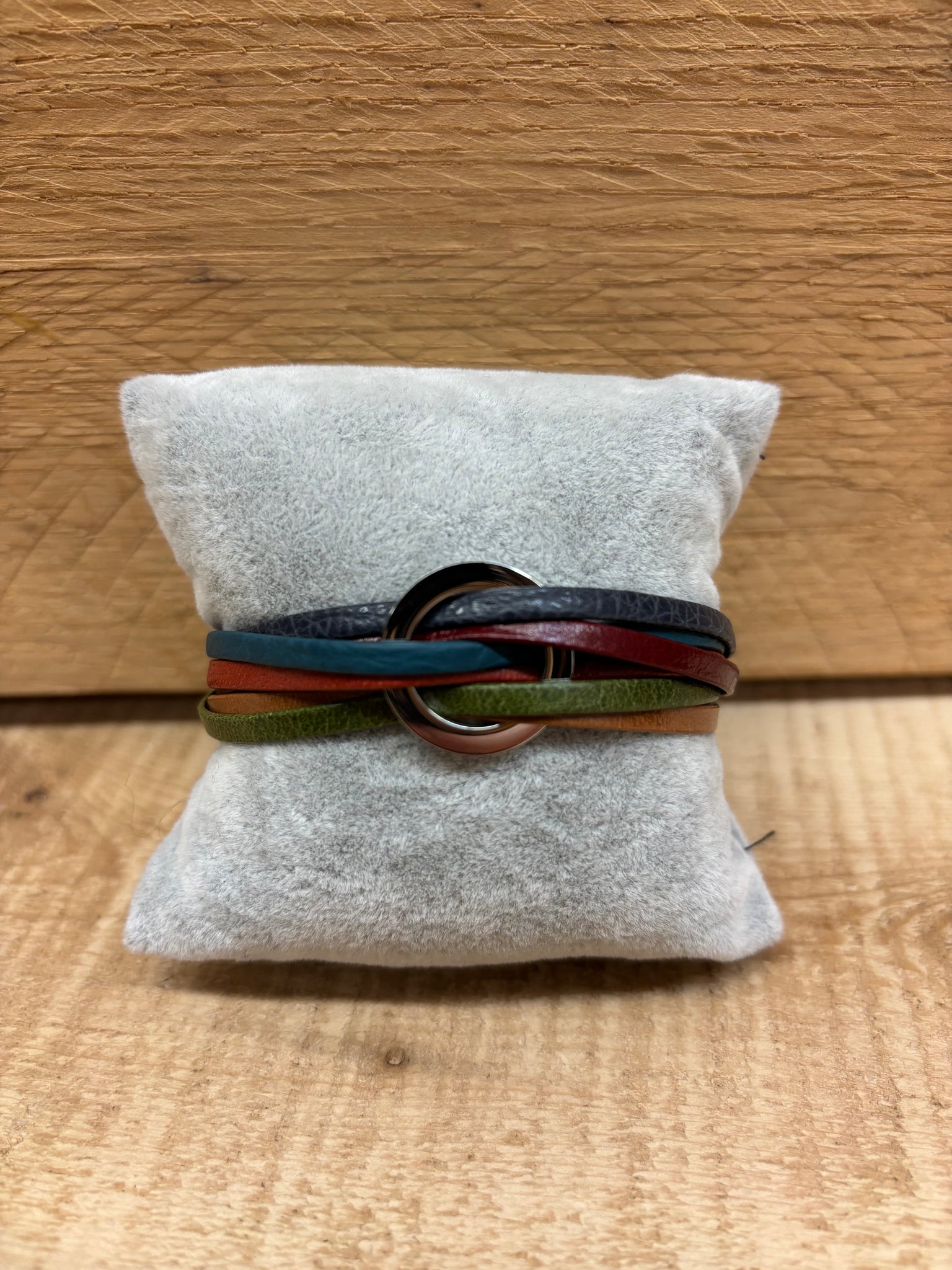 BRACELET CUIR CRÉART "LARA" MULTI HIVER