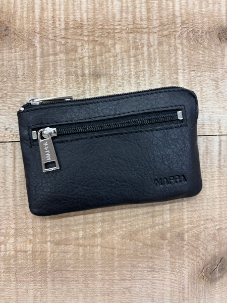 PORTE-MONNAIE NAPPA "BRENDA" NOIR