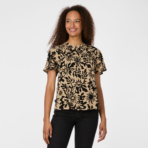BLOUSE RAGWEAR "AURELIN PRINT" SAND