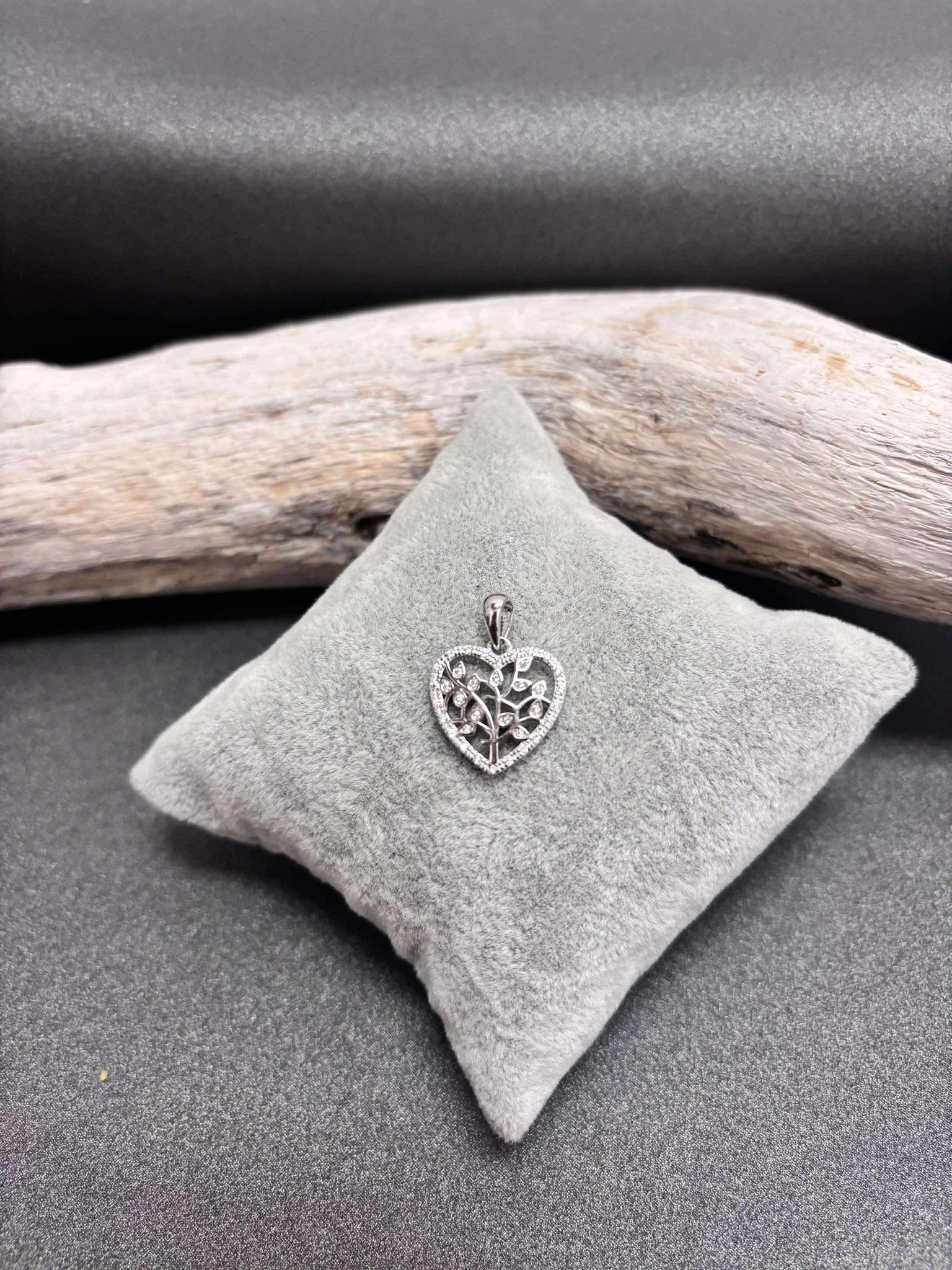 PENDENTIF ARGENT 925 "COEUR ARBRE"