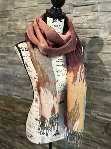 FOULARD FRAAS "ABSTRAIT" BEETROOT (734986-378)