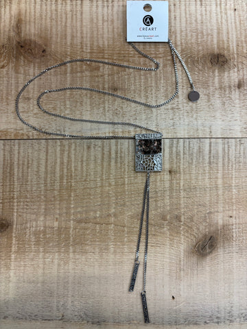 COLLIER LONG INOX CRÉART "MOSAIK DELUXE" CUIVRE