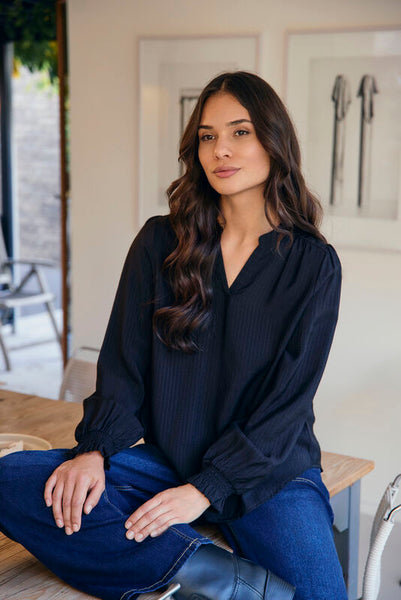 BLOUSE JENSEN "CLASSY" BLACK (40046)