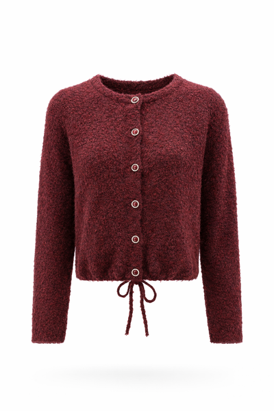 CARDIGAN TRAMONTANA "TRICOT BOUCLÉ" POMEGRANATE (C1821701)