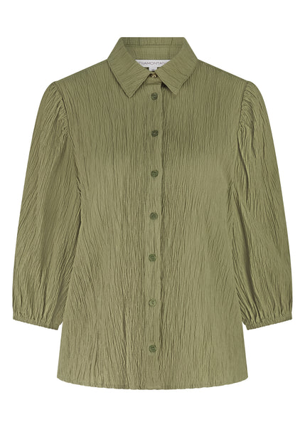 BLOUSE TRAMONTANA "TEXTURE" ALOE (C3019301)