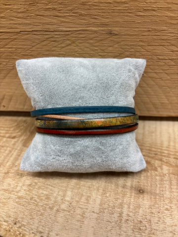 BRACELET CUIR CRÉART "IMPRESSION" AUTOMNE