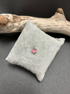 PENDENTIF ARGENT 925 "PETIT COEUR" NACRE ROSE