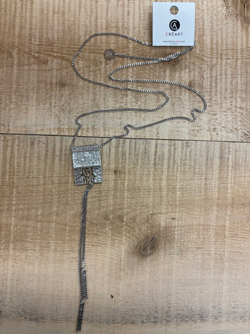 COLLIER LONG INOX CRÉART "MOSAIK DELUXE" CLAIR