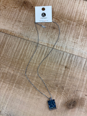 COLLIER INOX CRÉART "MOSAIK" MER