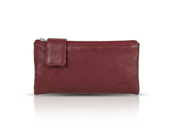PORTEFEUILLE NAPPA "CHARLOTTE" RIO RED