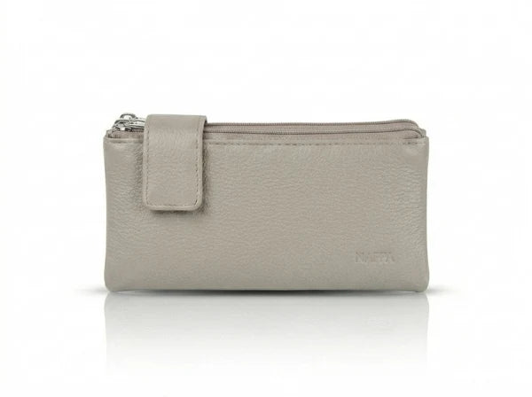 PORTEFEUILLE NAPPA "CHARLOTTE" SABLE