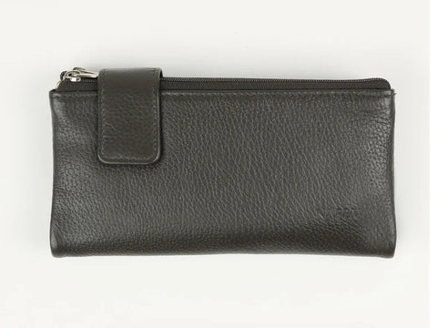 PORTEFEUILLE NAPPA "CHARLOTTE" BROWN