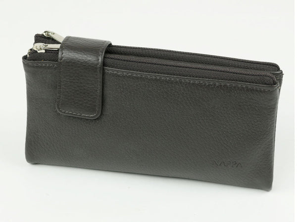 PORTEFEUILLE NAPPA "CHARLOTTE" BROWN