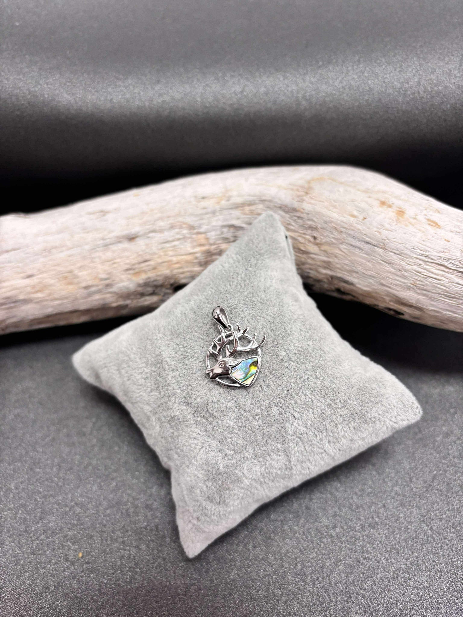 PENDENTIF ARGENT 925 "FAUNE" NACRE MULTI