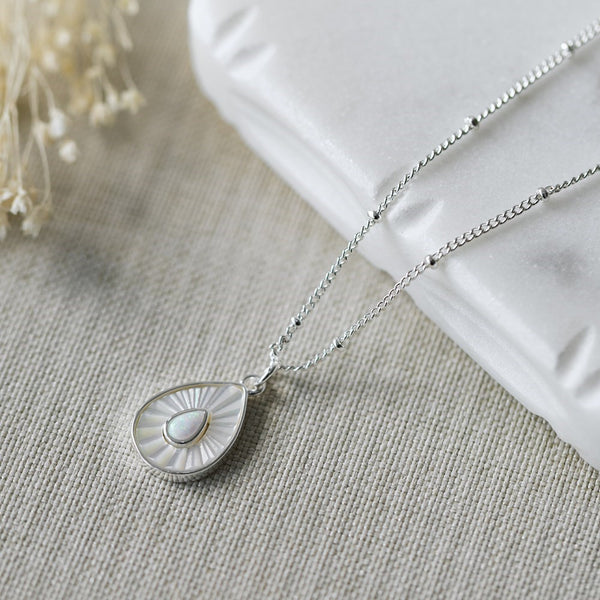 COLLIER GLEE "DEWDROP" SILVER