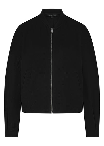 JACKET BOMBER TRAMONTANA "TEXTURE & CONFORT" BLACK (E0119801)