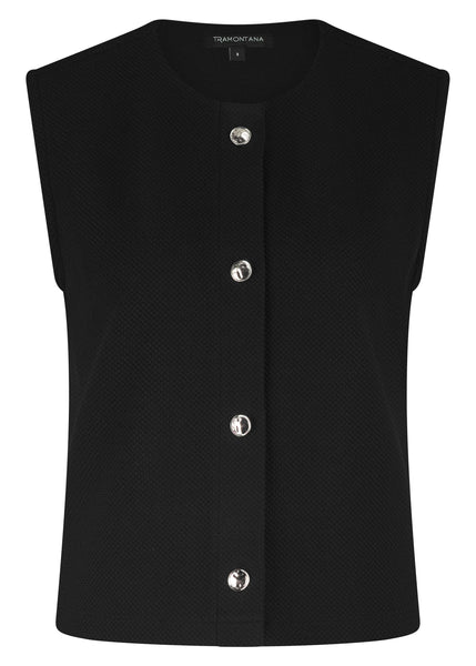 VESTE TRAMONTANA "TEXTURE & CONFORT" BLACK (E0119802)