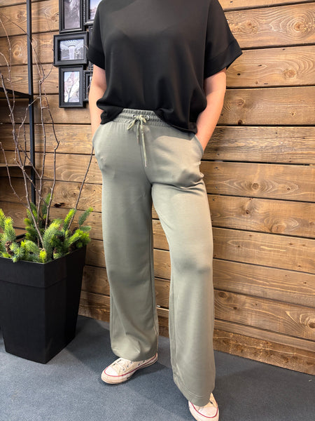 PANTALON B.YOUNG "PUSTI WIDE" VETIVER