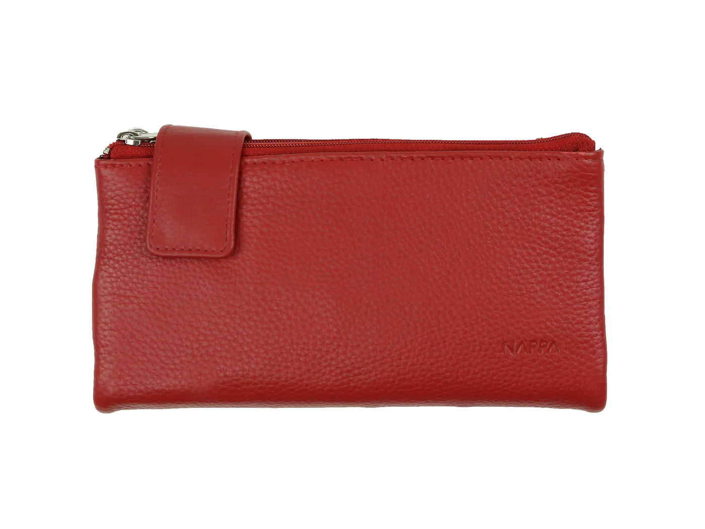 PORTEFEUILLE NAPPA "EVELYN" HERMES RED