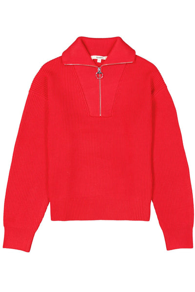 CHANDAIL TRICOT GARCIA "ZIP" TRUE RED (I50242)