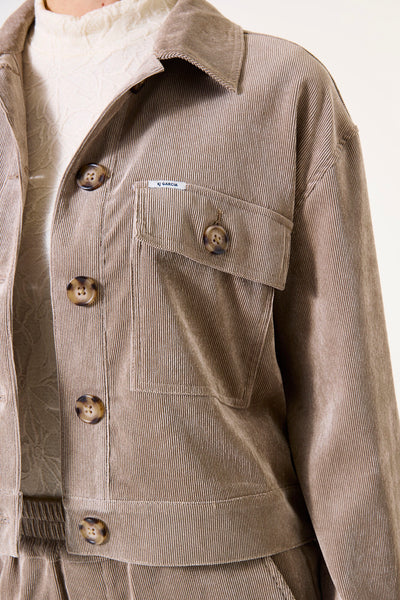 JACKET GARCIA "CORDUROY" TAUPE (I50294)