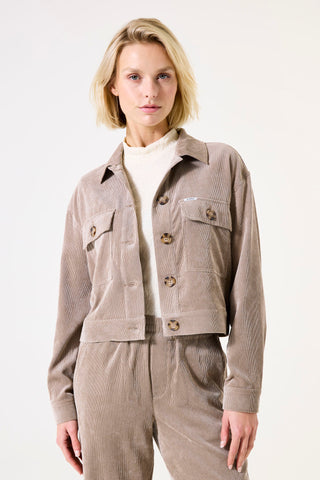 JACKET GARCIA "CORDUROY" TAUPE (I50294)