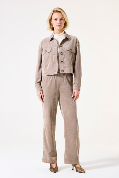 JACKET GARCIA "CORDUROY" TAUPE (I50294)