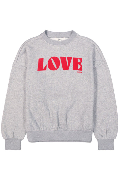 CHANDAIL GARCIA "LOVE" GRIS CHINÉ (I50261)