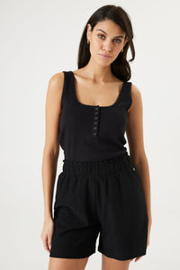 CAMISOLE GARCIA "BOUTONS" BLACK (40221)