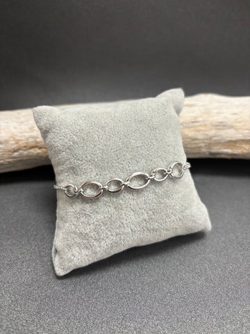 BRACELET ARGENT 925 "MAILLES"