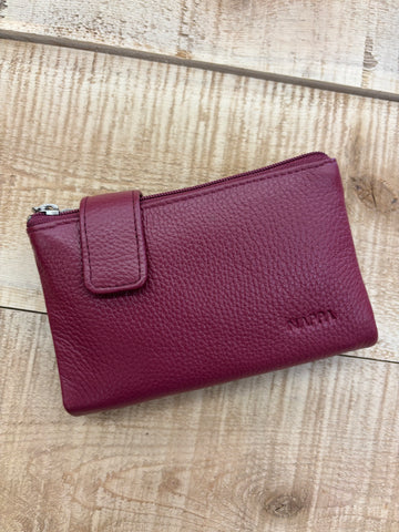 PORTEFEUILLE NAPPA "MINI CHARLOTTE" R.RED