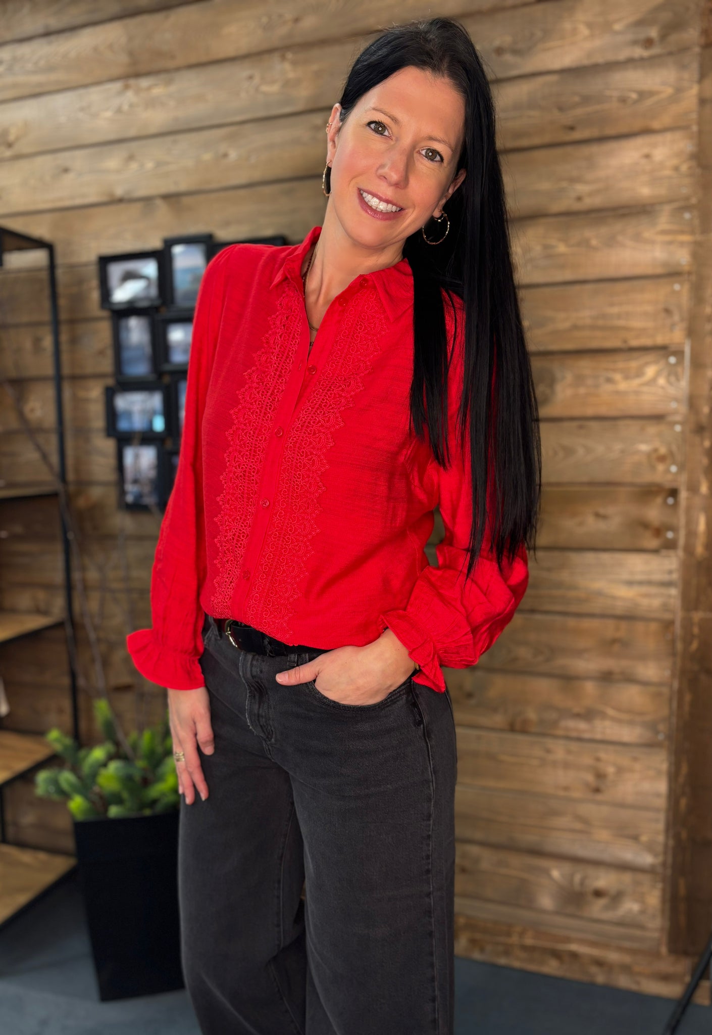 CHEMISE BRANDTEX "SALSA RED" (219642)