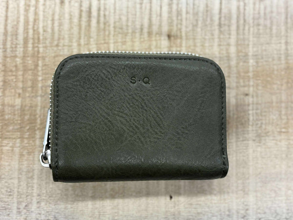 PORTE-CARTES S-Q "IVA" OLIVE