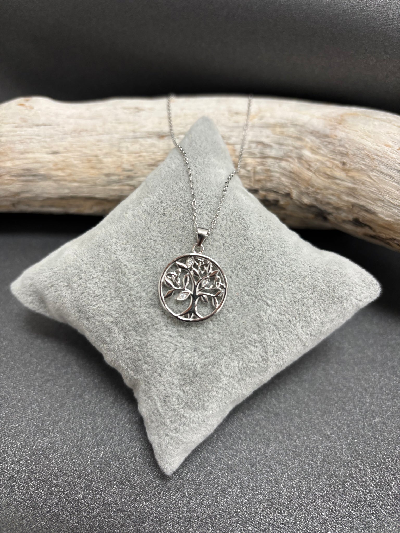 COLLIER ARGENT 925 "ARBRE ROND"