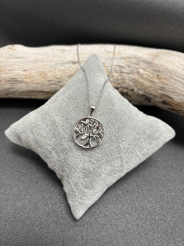 COLLIER ARGENT 925 "ARBRE ROND"
