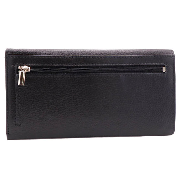 PORTEFEUILLE NAPPA "EMMA" BLACK