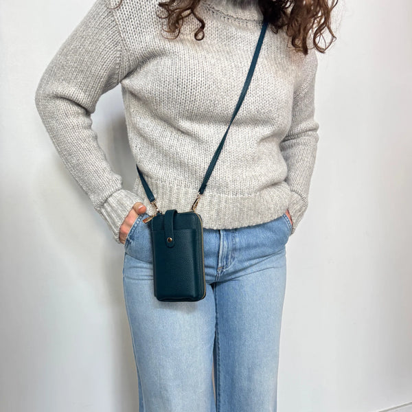 MINI SAC ESPE "PASTEL SMARTPHONE" TEAL