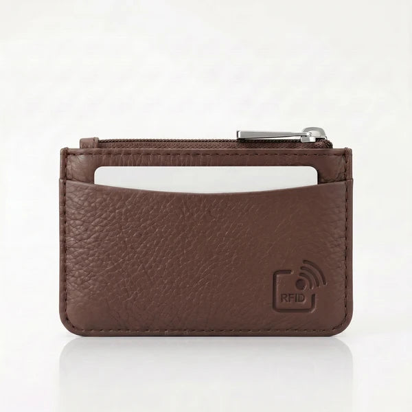 PORTE-MONNAIE NAPPA "IVY" CHOCO